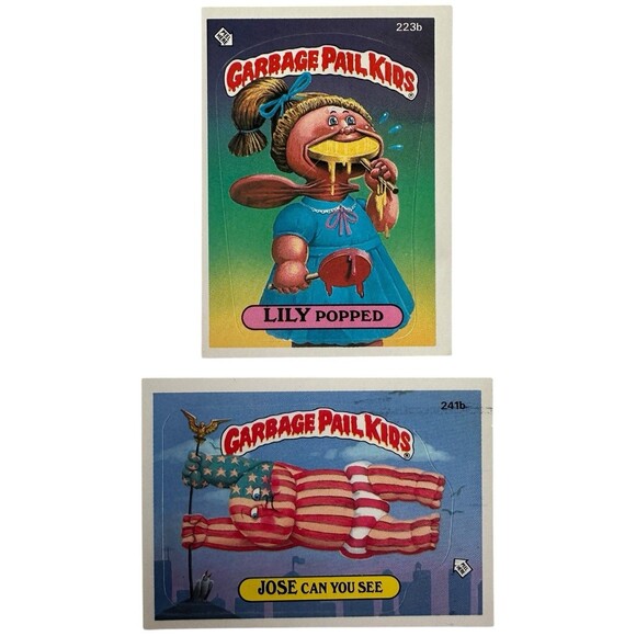 Lot of 10 Vintage Garbage Pail Kids Trading Cards Stickers 1980s Topps Mixed - Picture 7 of 16